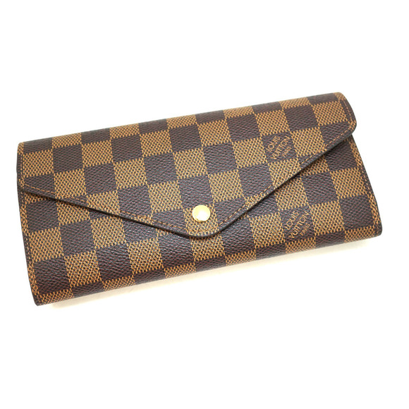 Louis Vuitton Brown Bifold Damier Wallet Josephine Portefeuille Long - Picture 1 of 15